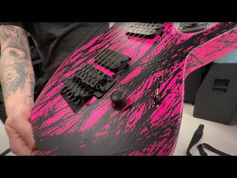 Solar A2.6FRPN Canibalismo Electric Guitar - Pink Neon Matte Canibalismo