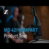 Sennheiser MD421 Kompakt Dynamic Cardioid Microphone
