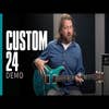 Paul Reed Smith (PRS) Custom 24 w/Pattern Thin Neck - Dark Cherry Burst - 10 Top