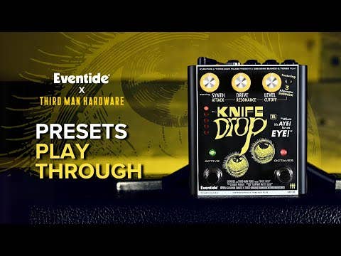 Eventide KNIFE DROP Sub-Octave Fuzz / Analog Synth Pedal