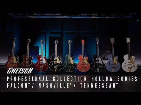 Gretsch Pro Nashville Hollow Body w/String-Thru Bigsby + Gold Hardware - Ebony Fingerboard - Cadillac Green