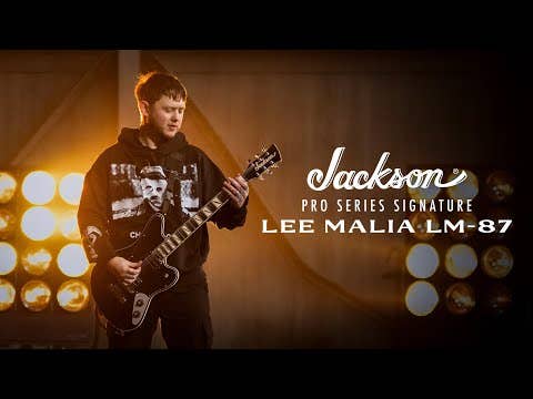 Jackson Pro Series Signature Lee Malia LM-87 - Amaranth Fingerboard - Open Pore Black