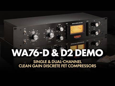 Warm Audio WA76-D2 Dual Channel Clean Gain Discrete FET Compressor (rev D)