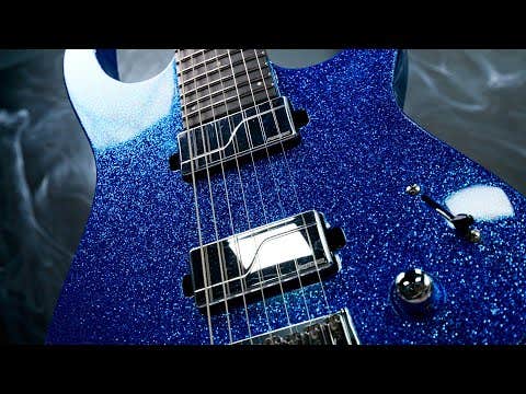 Solar SR1.7HABS 7-String Electric Guitar - Borealis Blue Sky Gloss