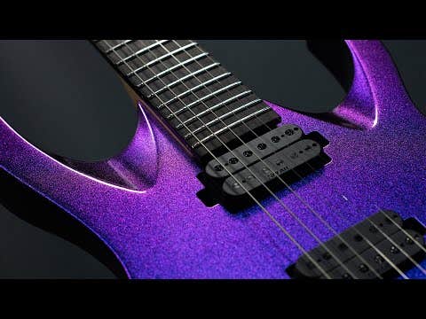 Solar AB2.6BPM Electric Guitar - Blue Purple Shifting Metallic Gloss