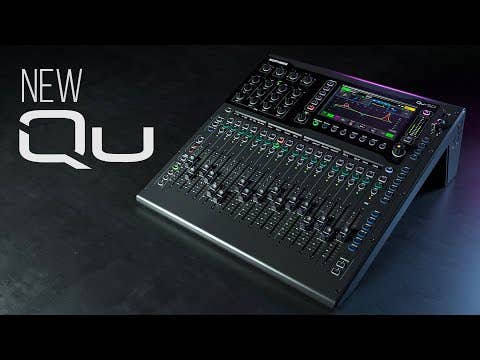 Allen and Heath Qu-5 32ch 96kHz Mixer - 17 faders, 16/12 local I/O, 6FX, rackmountable