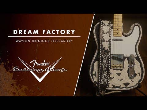 Fender Custom Shop Masterbuilt Waylon Jennings BTB 54' Telecaster Relic - Black and White Tooled Leather over Butterscotch Blonde