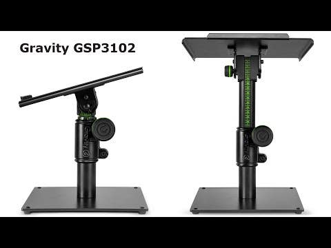 Gravity SP3102 Table-Top Adjustable Studio Monitor Stand (Single)