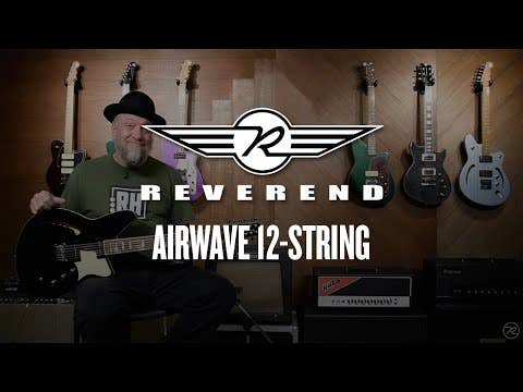 Reverend Airwave 12-String Electric Guitar - Black