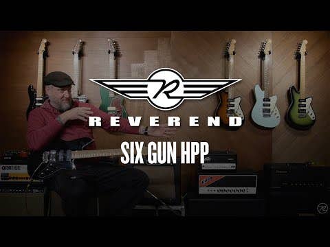 Reverend Six Gun HPP Electric Guitar - Midnight Black - One Only