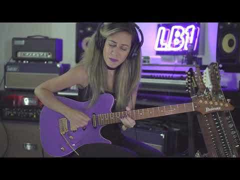 Ibanez Lari Basilio LB1 Signature Electric Guitar w/Case - Violet