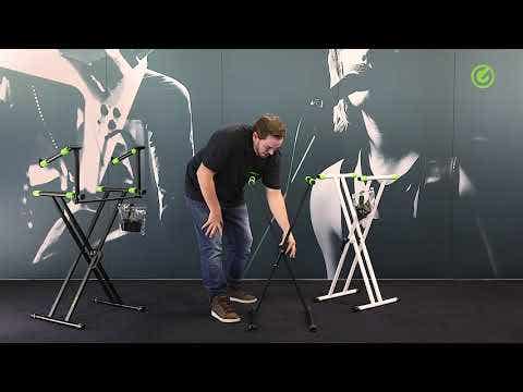Gravity KSX2 Double Braced Keyboard Stand X-Frame w/VariFoot