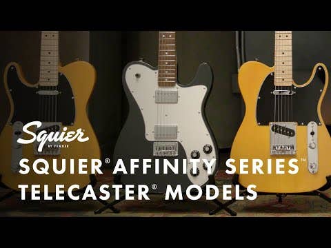 Squier Affinity Series Telecaster - White Pickguard / Lake Placid Blue