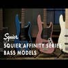 Squier Affinity Series Jaguar Bass H - Black Pickguard / Black