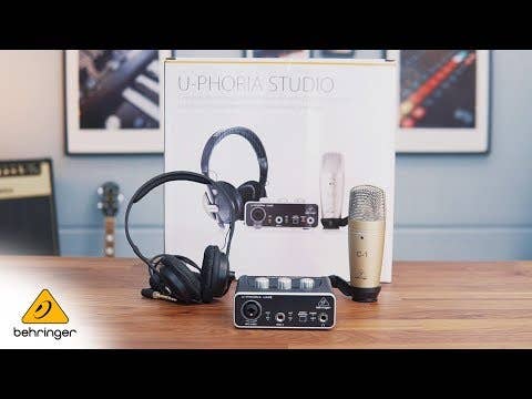 Behringer U-PHORIA STUDIO Recording Package (Interface + Mic + Headphones)