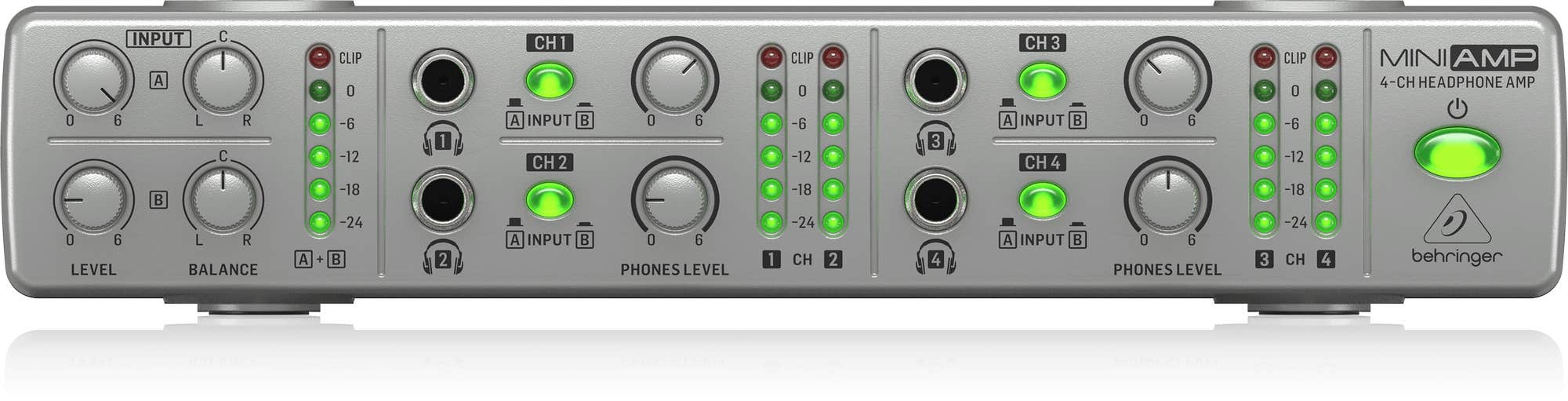 Behringer amp800 four channel headphone amp outlet