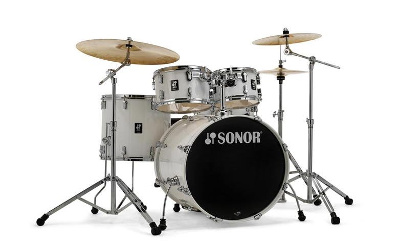 Sonor Stage AQ1 5pc Drum Kit w/Hardware - Piano White