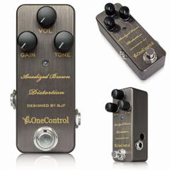 One Control Anodized Brown Distortion Pedal