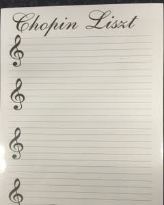 Writing Tablet Chopin Liszt