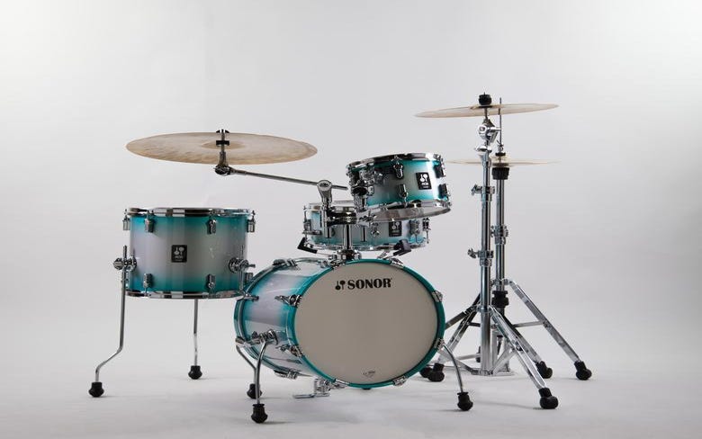 Sonor Safari AQ2 All-Maple Drum Shell Pack - Aqua Silver Burst