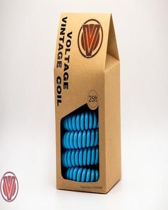 Voltage Vintage Coil Instrument Cable - Electric Blue