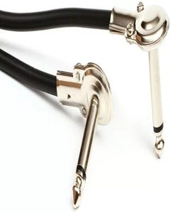 Hosa Low Profile 1/4" RA - RA Patch Cable - 3ft (IRG103)