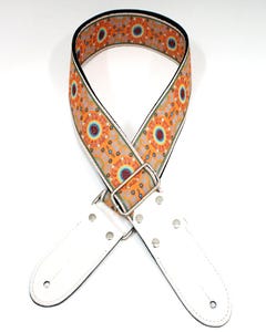 DSL 2" Jacquard Guitar Strap - Sal Orange