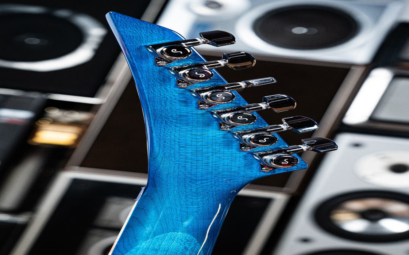 Jackson Custom Shop SL HSS FR Electric Guitar - Trans Blue