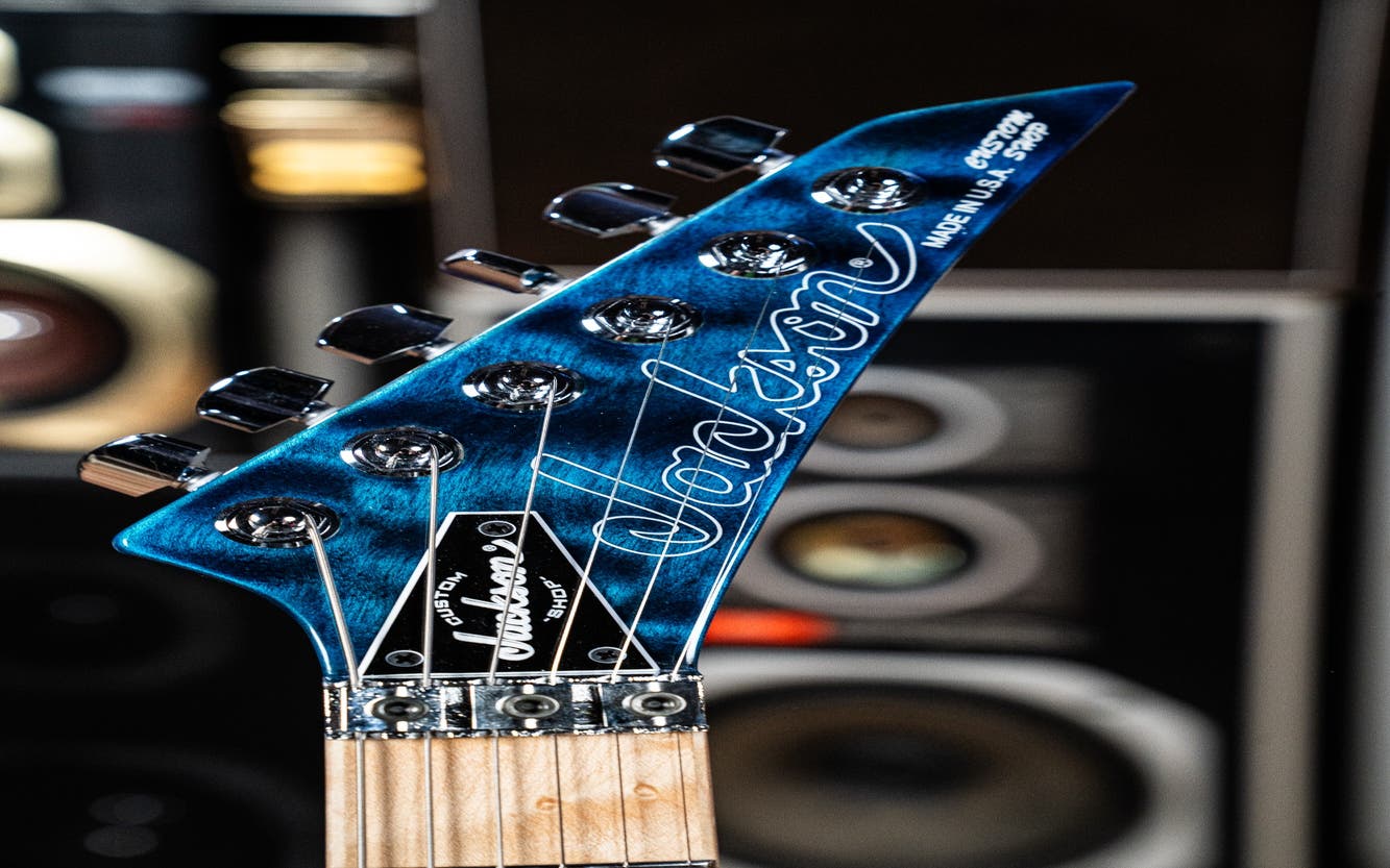 Jackson Custom Shop SL HSS FR Electric Guitar - Trans Blue