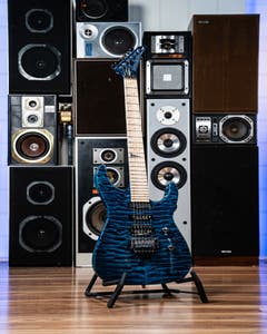 Jackson Custom Shop SL HSS FR Electric Guitar - Trans Blue