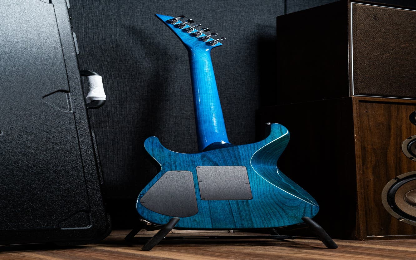 Jackson Custom Shop SL HSS FR Electric Guitar - Trans Blue