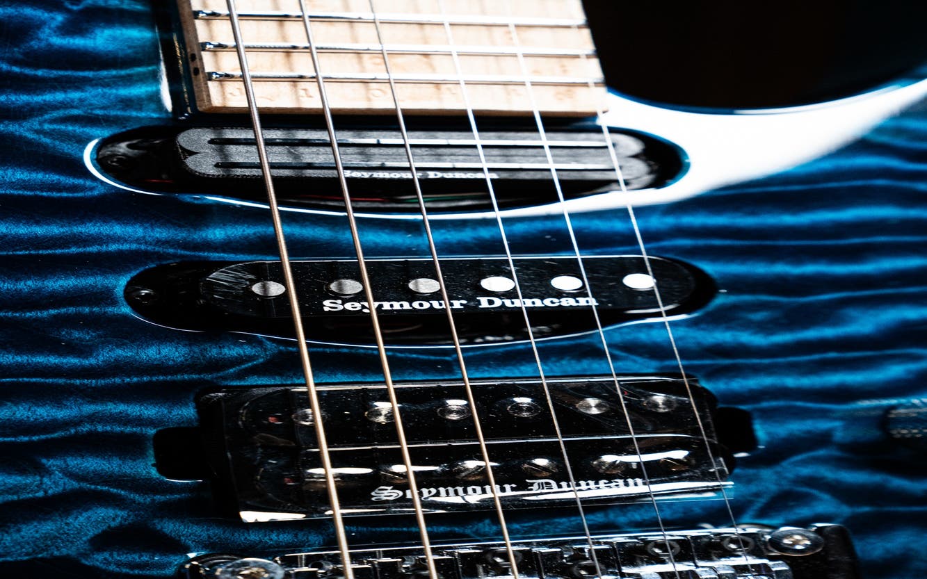 Jackson Custom Shop SL HSS FR Electric Guitar - Trans Blue