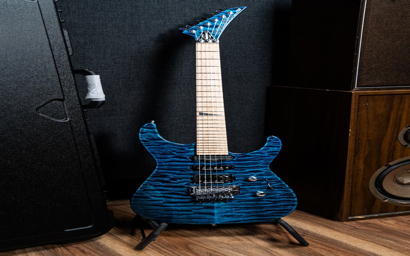 Jackson Custom Shop SL HSS FR Electric Guitar - Trans Blue