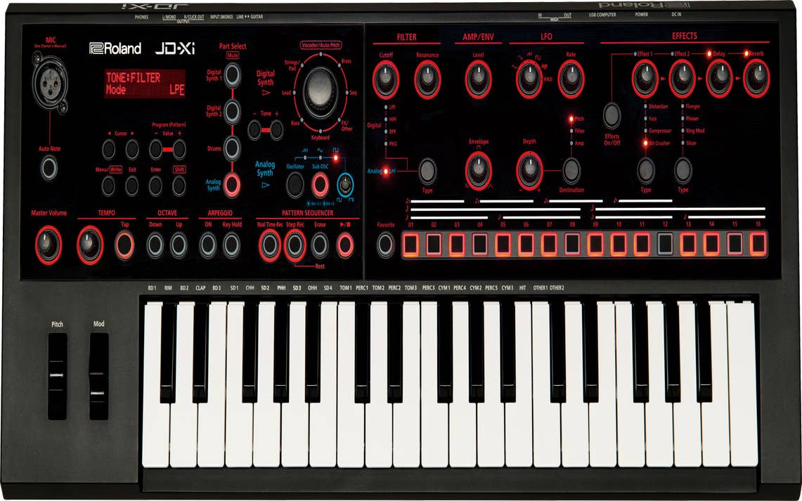 Roland JD-Xi Compact Synth w/ Pattern Sequencer & Vocal FX (JDXI)