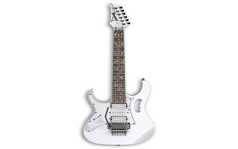 IBANEZ JEMJR Steve Vai Signature Guitar - White - Left Handed