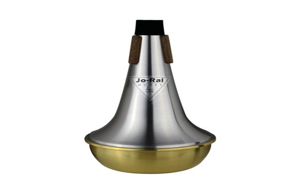 Jo-Ral Tenor Trombone Mute - Brass Bottom Straight JRTRB1B