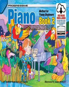 18327 Young Beginner Piano Bk 2 Online Media