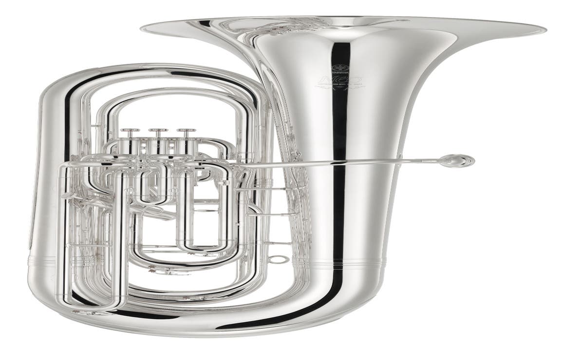 Yamaha YBB-632S Double B-Flat Neo Tuba - 4 Valve - Silver Plated