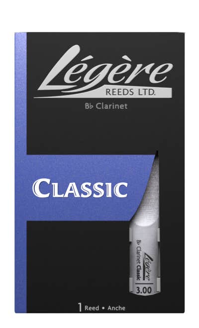 Legere Classic Bb Clarinet Reed - Grade 3.25