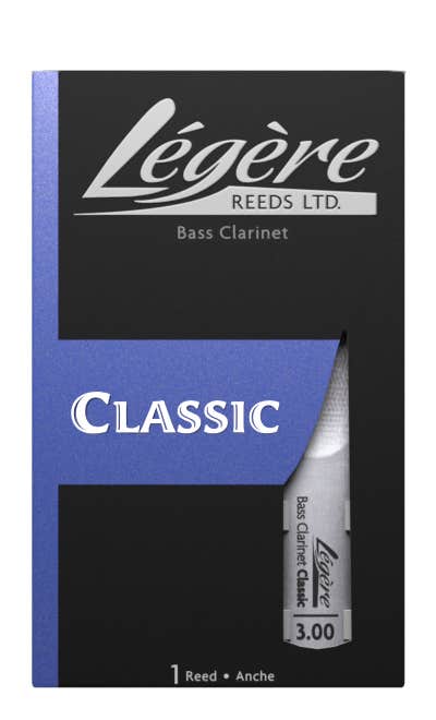 Legere Classic Bass Clarinet Reed - Grade 3.0