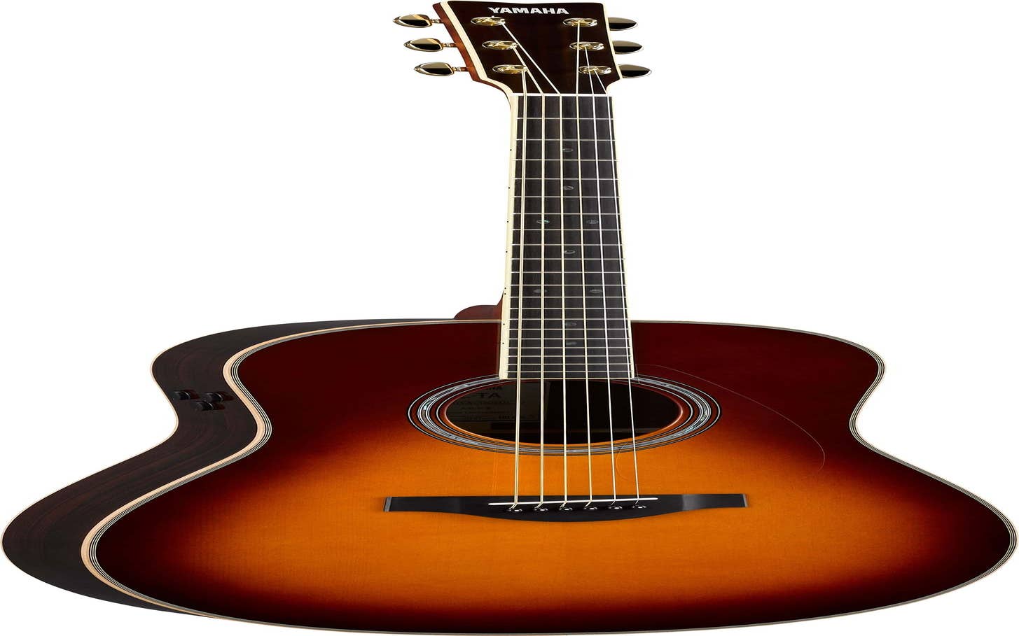 Yamaha TransAcoustic Dreadnaught Guitar w/Hard Bag - Brown Sunburst