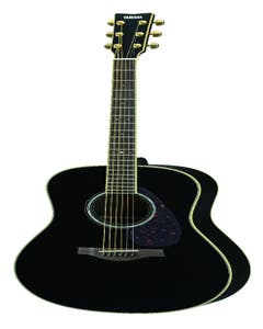 Yamaha LL6ARE Jumbo Acoustic Electric Guitar w/Hard Bag - Black