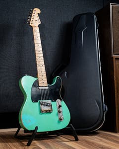 Luxxtone Guitars Choppa T w/Case - Aged Seafoam Green