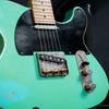 Luxxtone Guitars Choppa T w/Case - Aged Seafoam Green