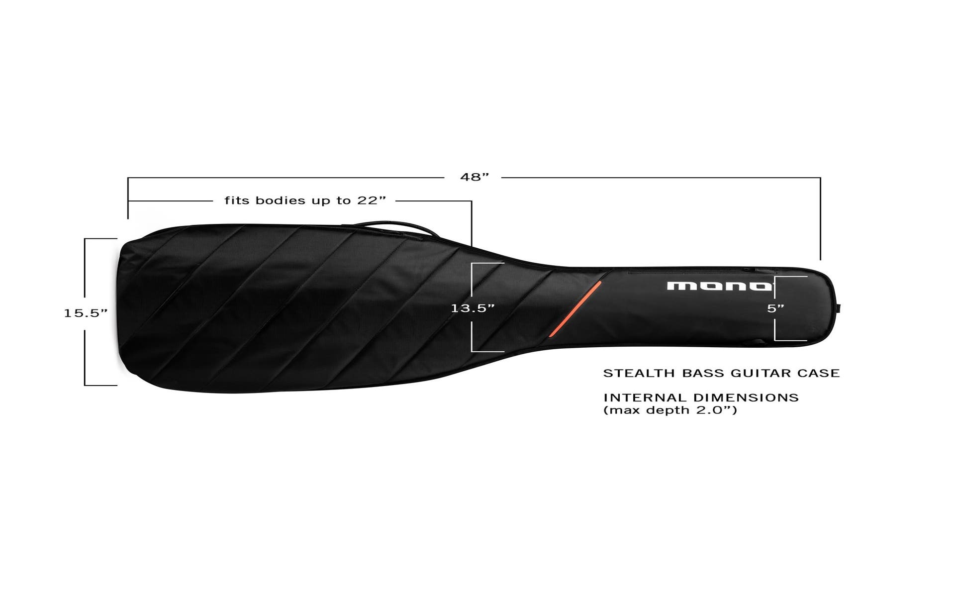 Mono M80 Stealth Electric Bass Bag - Black