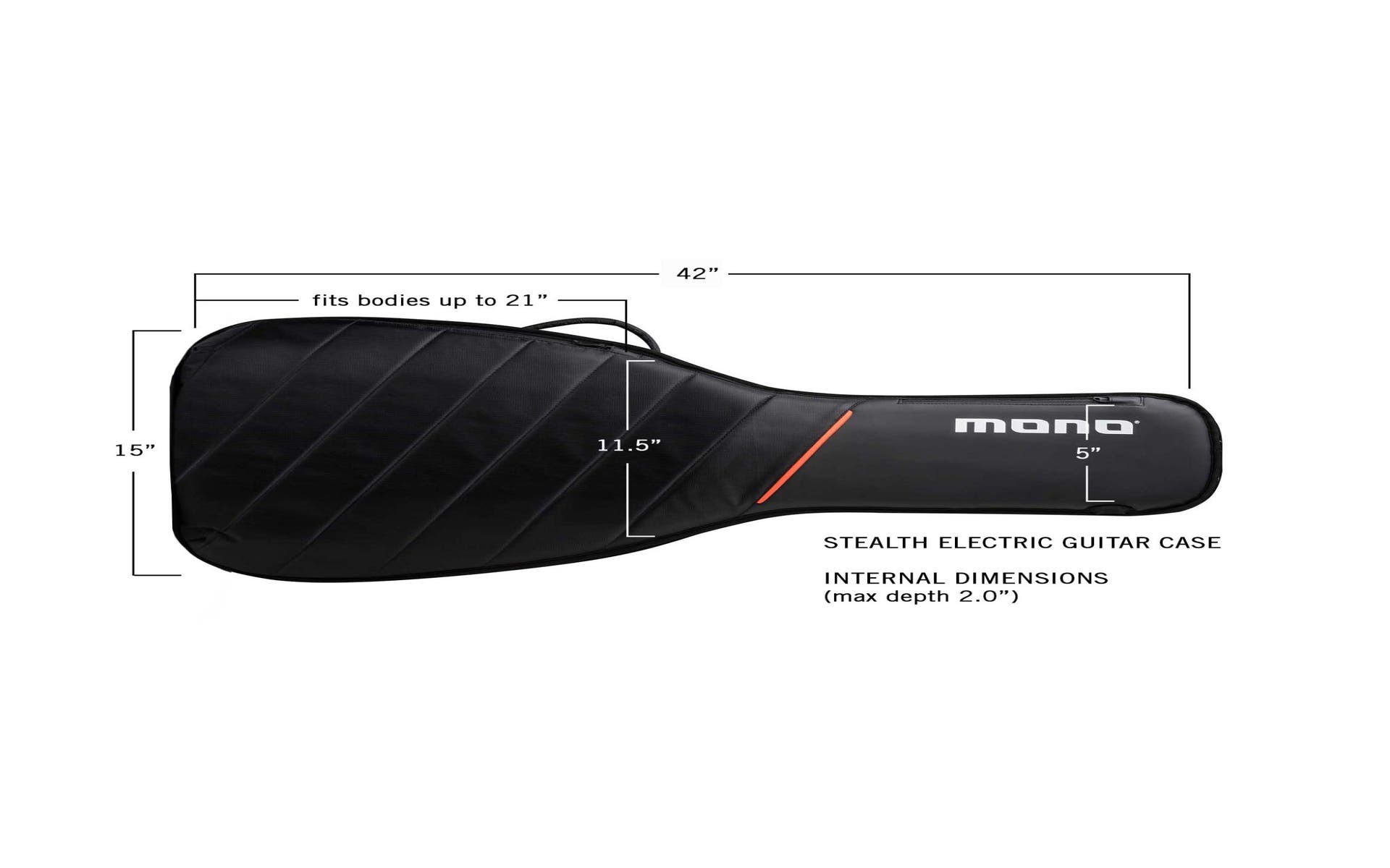Mono M80 Stealth Electric Guitar Bag - Black