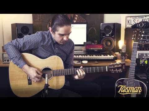 Tasman Captain TA200O-E OM Acoustic/Electric Guitar w/Case
