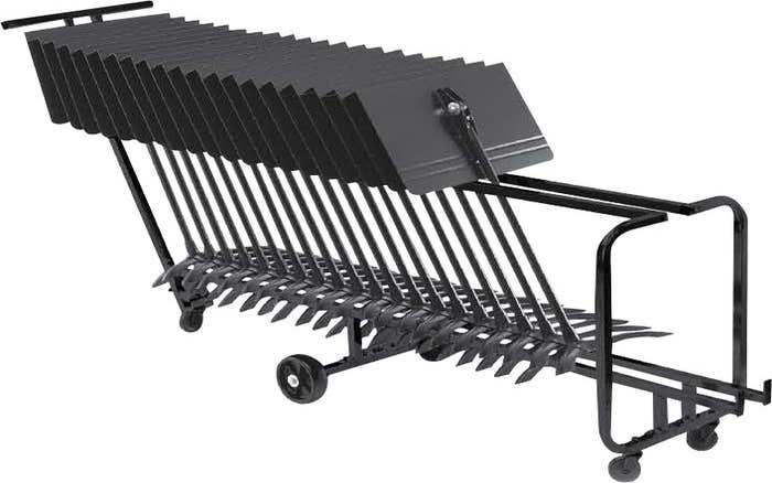 Manhasset storage cart - Holds 25 Manhasset Stands