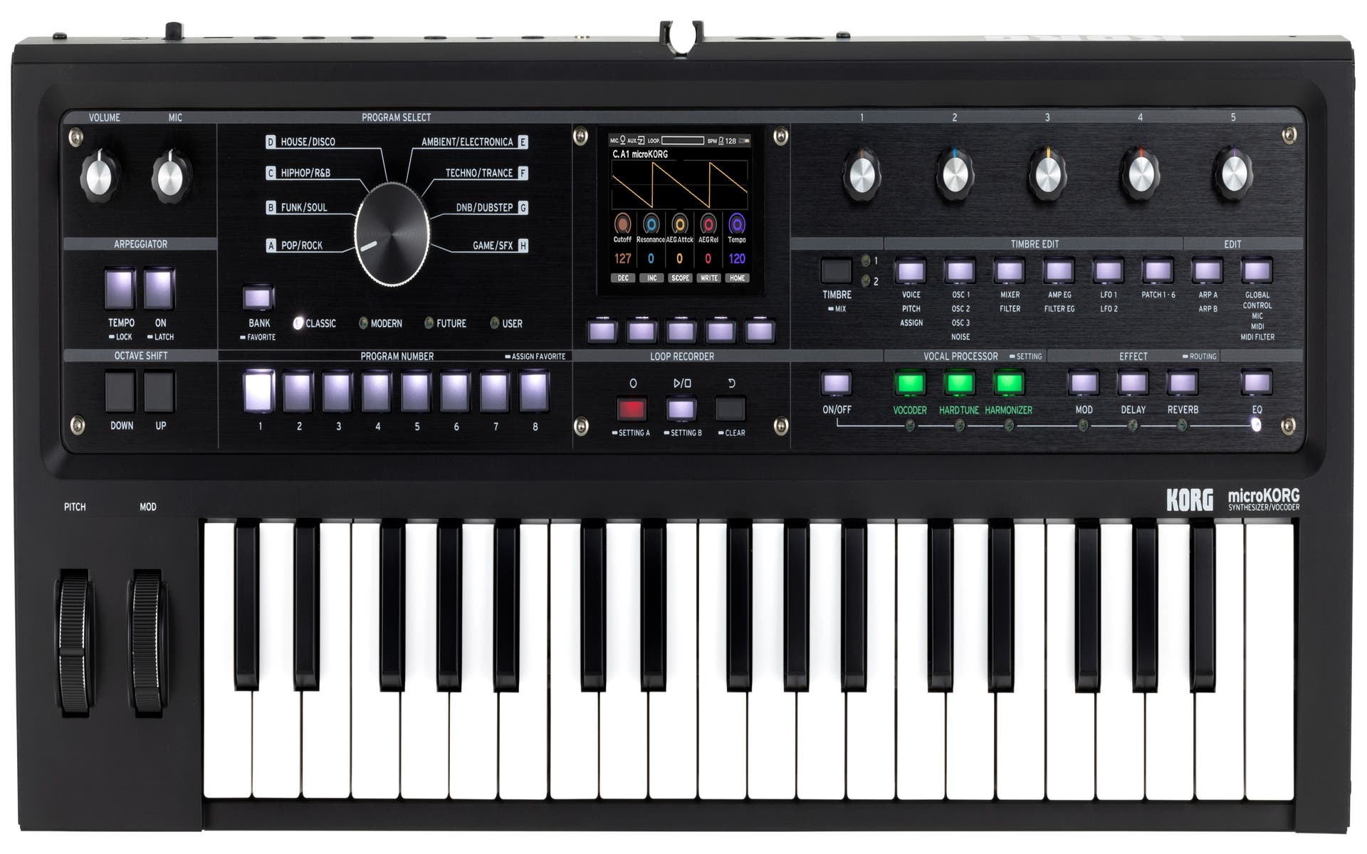 Korg microKORG 2 BK Synth / Vocoder - Limited Edition Black