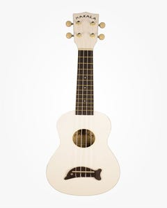 Kala Makala Dolphin Series Soprano Ukulele - Pearl White